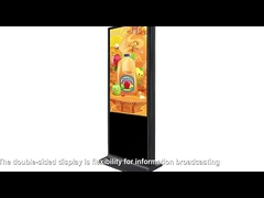 床に立つLCDディスプレイ