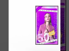 超薄型ベゼル 高明るさ 掛ける 店窓